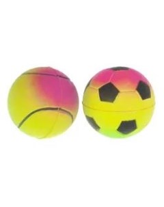 Игрушка для собак Мяч радуга резиновый 6 см Petmax