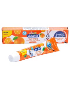 Зубная паста для детей с 6 месяцев с ароматом апельсина 40 г Kodomo Lion thailand