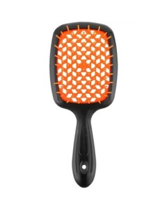Щетка Superbrush с закругленными зубчиками черно оранжевая 20 3 х 8 5 х 3 1 см Щетки Janeke