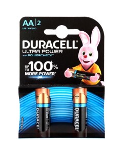 Батарейки LR6 2BL Ultra Power AA 2шт Duracell