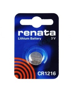 Батарейки CR1216 1шт Renata