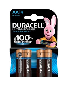 Батарейки LR6 4BL Ultra Power AA 4шт Duracell