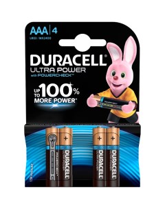 Батарейки LR03 4BL Ultra Power AAA 4шт Duracell