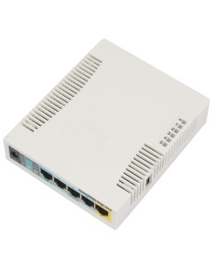 Беспроводной маршрутизатор RB951Ui 2HnD 802 11n 300Мбит с 2 4ГГц 5xLAN USB Mikrotik