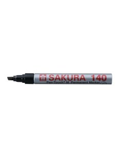 Маркер перманентный для гладких поверхностей 140 4 0 мм Черный Sakura