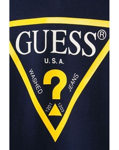 Худи из хлопка с логотипом бренда Guess