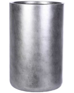 Напольное кашпо Крисмас Высокое цилиндр серебристое V XMAS SLV 32 Idealist lite