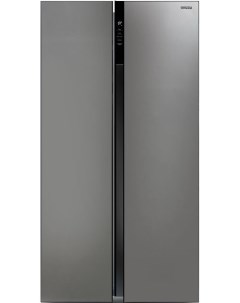 Холодильник Side by Side NFI 5212 темно серый Ginzzu