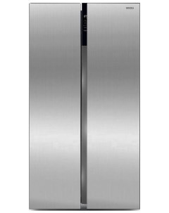 Холодильник Side by Side NFI 5212 серебристый Ginzzu