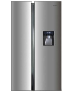 Холодильник Side by Side NFK 521 сталь Ginzzu