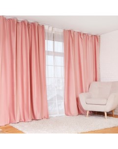 Классические шторы Розовое золото 230х270 см 1 шт Этель
