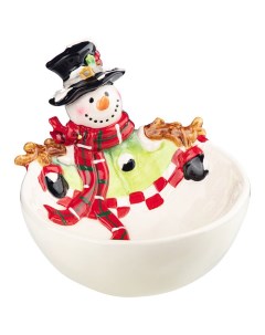 Блюдо Снеговик 18 см Lefard