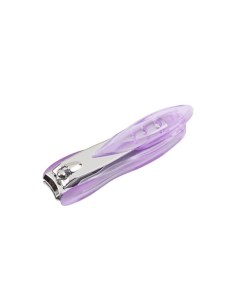 Книпсер средний в пластмассовом чехле с контейнером для отсеченных ногтей фиолетовый SLN 603 C10 Zinger