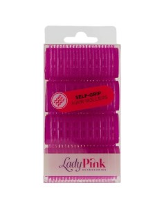 Бигуди липучки SELF GRIP basic d 25 мм розовые Lady pink