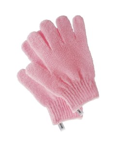 Перчатки для душа отшелушивающие розовые Deco