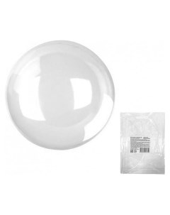 Шар полимерный 24 3d сфера Deco Bubble прозрачный в упаковке 1 шт Веселуха