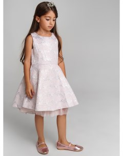 Нарядное розовое платье с мерцающим принтом Playtoday kids