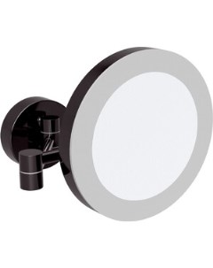 Зеркало косметическое Dark x3 увеличение с подсветкой черный 116101770 Bemeta