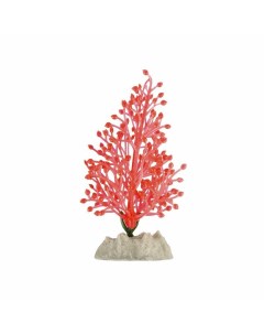 Растение для аквариума пластиковое флуоресцентное оранжевое 13 см Glofish