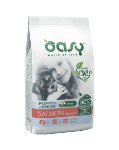 Dry Dog OAP Puppy Mini сухой корм для щенков мелких пород с лососем Oasy