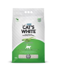 Aloe Vera Комкующийся наполнитель для кошек с ароматом алоэ вера 8 55 кг Cat's white