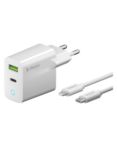 Сетевое зарядное устройство USB C USB A PD 3 0 QC 3 0 20W 11396 Deppa