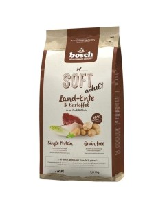 Soft Adult корм для собак старше 1 года с уткой и картофелем 1 кг Bosch