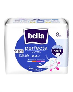 Прокладки женские Perfecta Ultra Maxi Blue 8 шт BE 013 MW08 036 Bella
