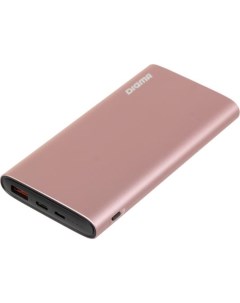 Внешний аккумулятор Power Bank 10000 мАч DGPF10F розовый DGPF10F20APN Digma