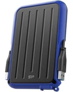 Внешний жесткий диск 2 5 1 Tb USB 3 0 SP010TBPHD66SS3B синий черный Silicon power