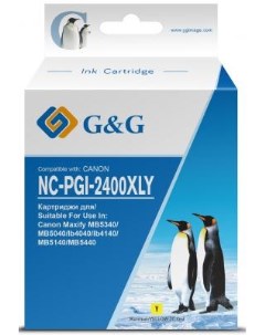 Картридж струйный NC PGI 2400XLY PGI 2400XL Y желтый 20 4мл для Canon MAXIFY iB4040 МВ5040 МВ5340 G&g