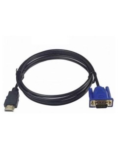 Кабель HDMI VGA 1 8м KS 440 круглый черный синий Ks-is
