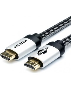 Кабель HDMI 20м AT5582 круглый черный Atcom