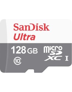 Флеш карта microSDHC 128Gb Class10 SDSQUNR 128G GN6MN Ultra Light w o adapter Sandisk