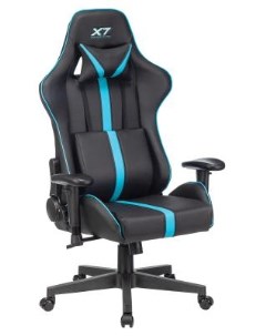 Кресло для геймеров X7 GG 1200 чёрный голубой A4tech
