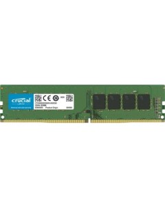 Оперативная память для компьютера 8Gb 1x8Gb PC4 25600 3200MHz DDR4 DIMM Unbuffered CL22 Basics Deskt Crucial
