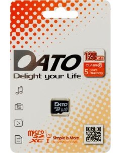 Флеш карта microSDHC 128Gb Class10 DTTF128GUIC10 w o adapter Dato
