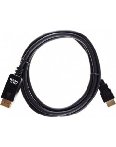 Кабель HDMI DisplayPort 1 8м CG608 1 8M круглый черный Vcom telecom