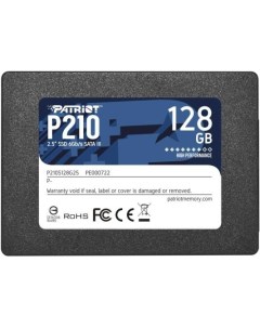 Твердотельный накопитель SSD 2 5 128 Gb P210S128G25 Read 450Mb s Write 430Mb s 3D NAND TLC Patriòt