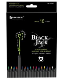 Набор цветных карандашей Black Jack 18 шт 176 мм Brauberg