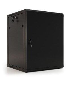 Шкаф коммутационный TWB 0645 SR RAL9004 настенный 6U 600x450мм пер дв стал лист 60кг черный Hyperline