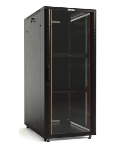 Шкаф серверный TTB 4268 AS RAL9004 напольный 42U 600x800мм пер дв стекл задн дв спл стал лист 2 бок  Hyperline