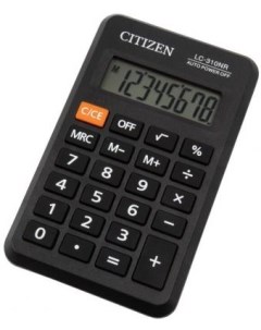 Калькулятор карманный LC 310NR черный 8 разр Citizen