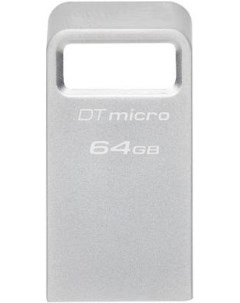 Флешка 64Gb DataTraveler Micro USB 3 2 серебристый DTMC3G2 64GB Kingston