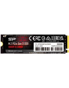 Накопитель SSD PCI E 3 0 500Gb SP500GBP34UD8005 UD80 M 2 2280 Silicon power