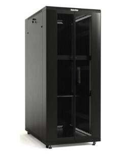 Шкаф серверный TTB 4266 DD RAL9004 напольный 42U 600x600мм пер дв перфор 2ств задн дв перфор 2 хст 2 Hyperline