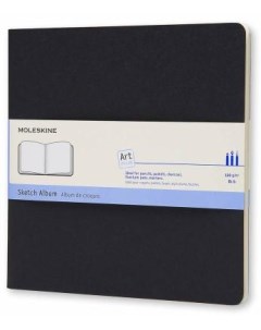 Блокнот для рисования ART CAHIER SKETCH ALBUM ARTSKA5 190x190мм обложка картон 88стр черный Moleskine