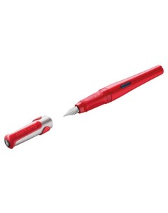Ручка перьевая o PL802987 красный M перо сталь нержавеющая для правшей карт уп Pelikan