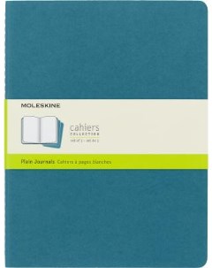 Блокнот CAHIER JOURNAL CH023B44 XLarge 190х250мм обложка картон 120стр нелинованный голубой 3шт Moleskine