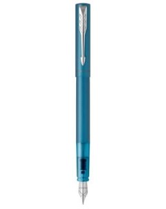 Ручка перьев Vector XL F21 2159761 морской волны мет F сталь нержавеющая подар кор Parker
